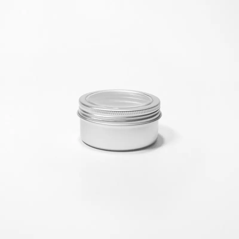 80ml High Quality Cylinder Round Can with clear Window Aluminum Tin