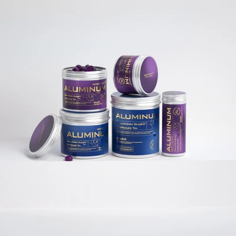 Portable Eco-Friendly Melatonin Soft Candies in Aluminum Jars-1
