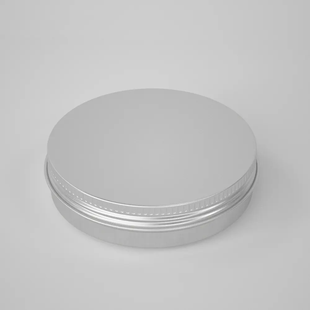 100ml Round Metal Packing Container Aluminum Tin Jars for Cosmetics