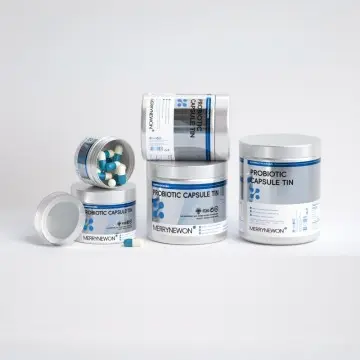 Probiotic Capsules in Threaded Aluminum Jars - Wholesale Stock