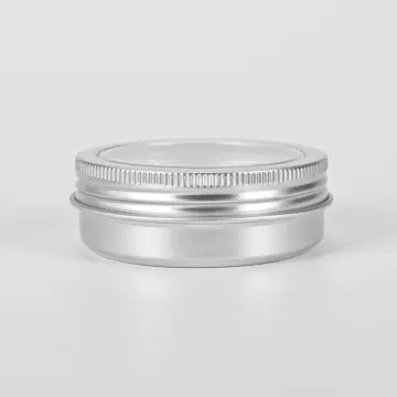 60ml High Quality Cylinder Round Can with clear Window Aluminum Tin