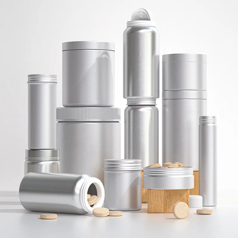 Custom Aluminum Vitamin Healthcare Capsule Bottles.webp
