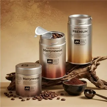 Custom Printed Coffee Bean Tins: Premium 30g to 100g Storage