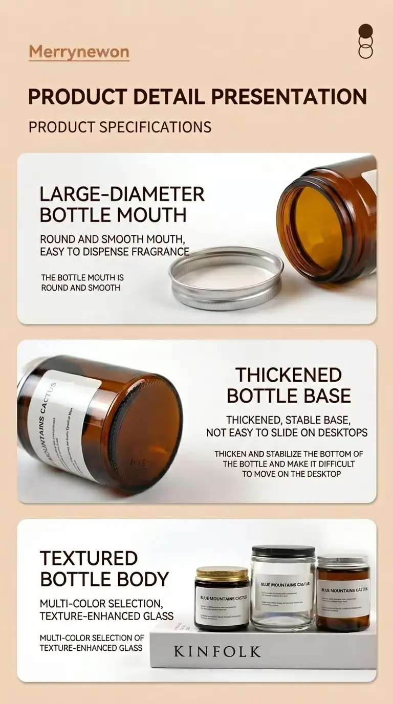 round glass candle jars