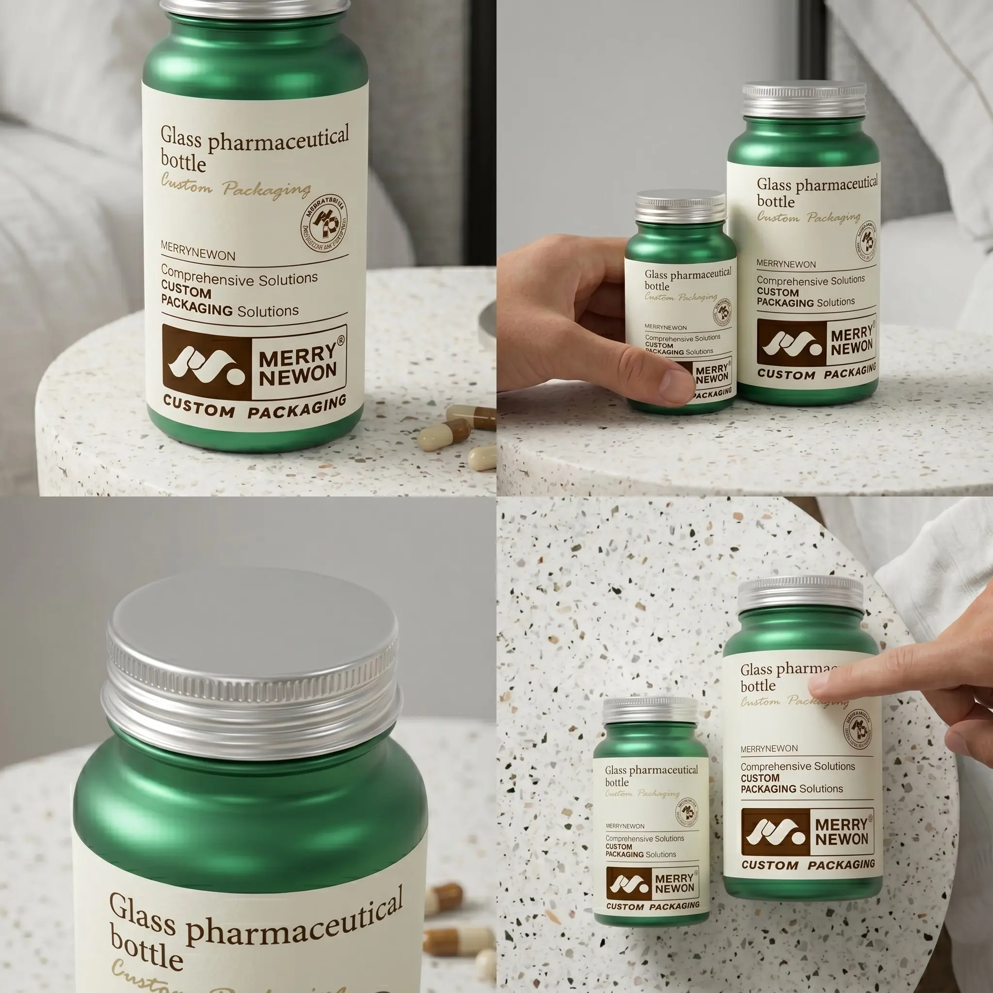 aluminum pill container