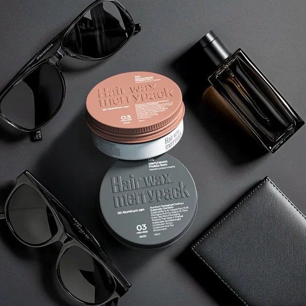 Black Tin  for Hair Wax Beard Oil Container.webp