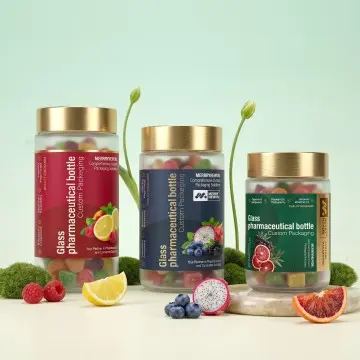 Custom Glass Vitamin Jars 50g-300g | OEM/ODM Supplement Packaging Supplier