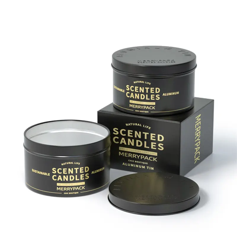 OEM Aluminum Jar Scented Candles with Easy-Open Lids