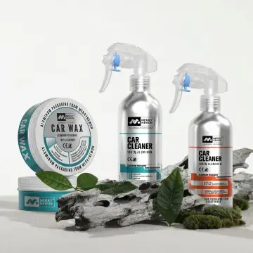Empty Aluminum Bottle with Trigger Sprayer for Auto Care (160ml-500ml) | Wholesale Refillable Car Cleaning Packaging