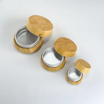 Custom Aluminum Cans with Bamboo Exteriors for Cosmetics