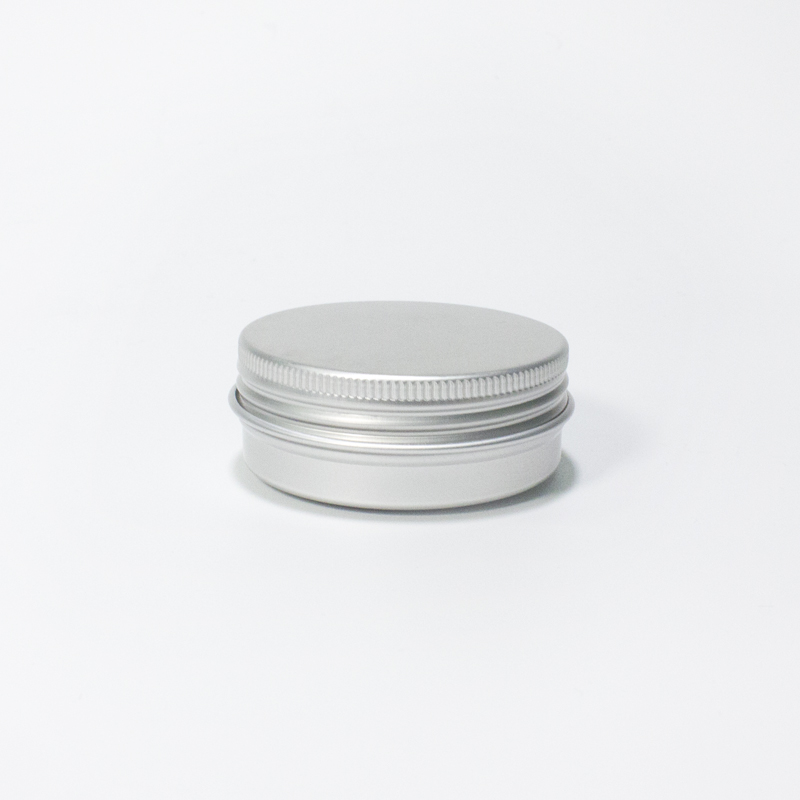 30ml Tin Can with Screw Recycled No Rust Packaging Container Lip Balm Cosmetic Cream Aluminum Jar