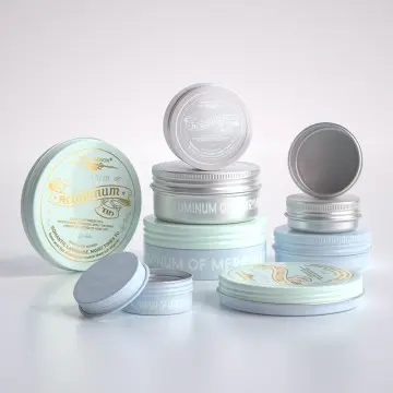 Aluminium Cosmetic Jar Balm Tin Container Box Round Tin Hand Cream Can