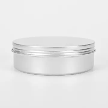 300ml Round Metal Packing Container Aluminum Tin Jars for Cosmetics