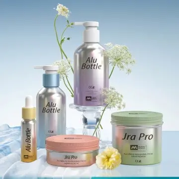 Small Large Aluminum Bottle & Jar Set for Body Butter & Lotion