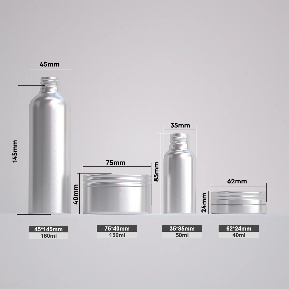 Aluminum Cosmetic Packaging