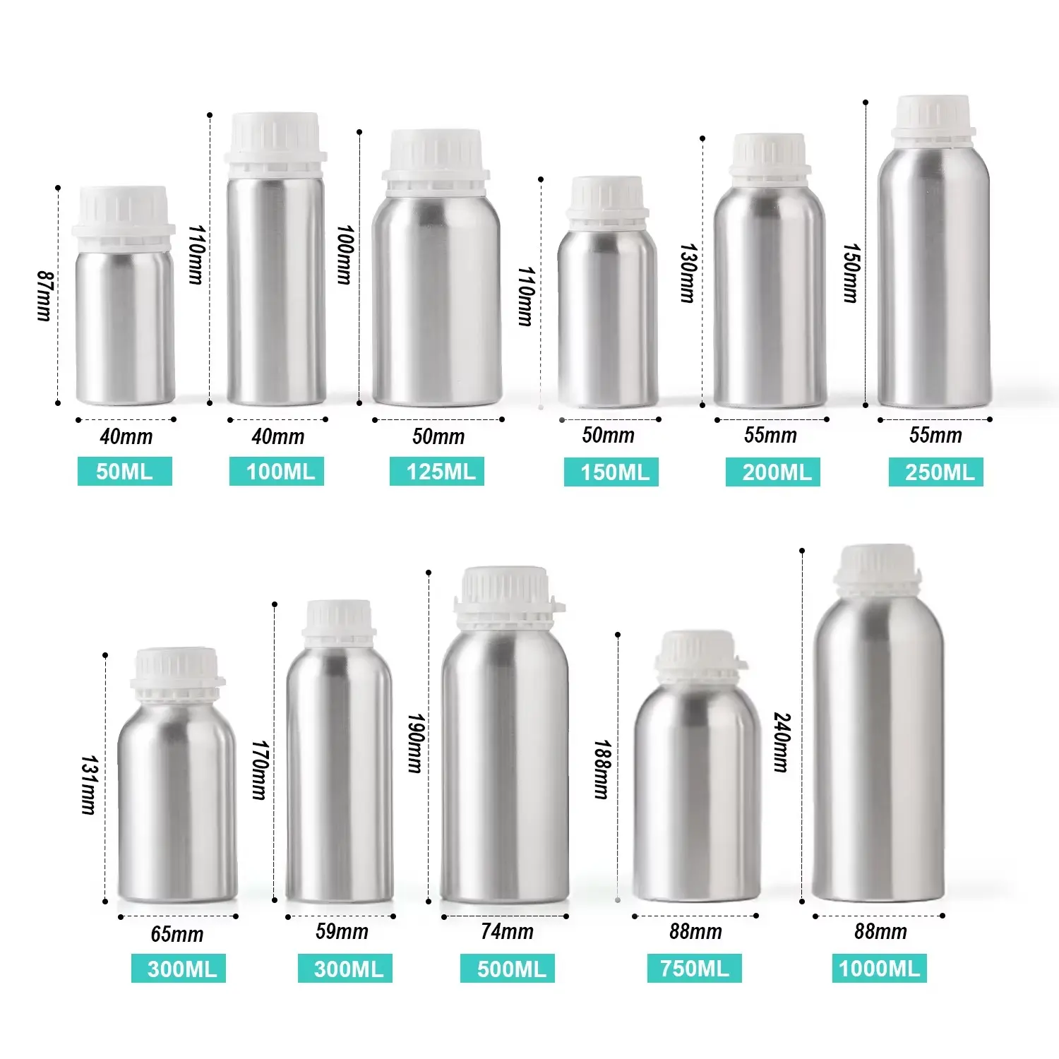 aluminum bottle with screw top