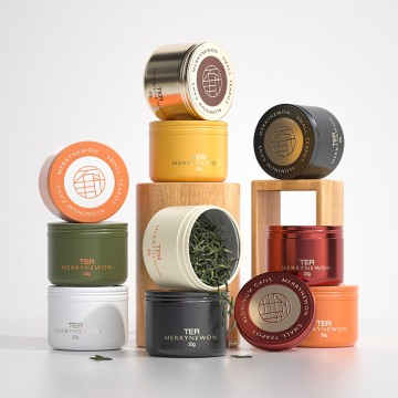 Custom Luxury Aluminum Tea Jars for Gift