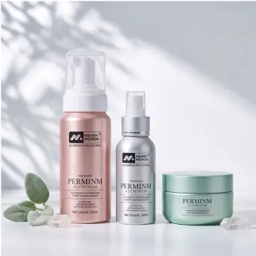 Clean Beauty Aluminum Pump Bottle Kit | Vegan Skincare Pa...