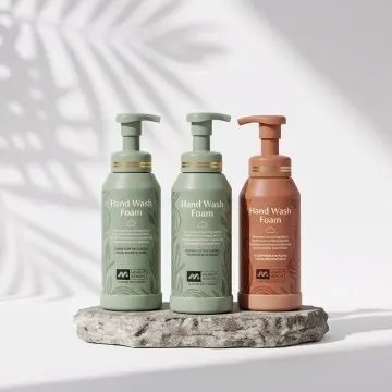 OEM ODM Aluminum Foam Pump Bottle with Silicone Base 100ml 250ml 500ml Wholesale Shampoo Hand Soap Body Wash Custom Logo
