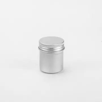 50ml Empty Aluminum Metal Can Container Tea Matcha Screw Top Jar