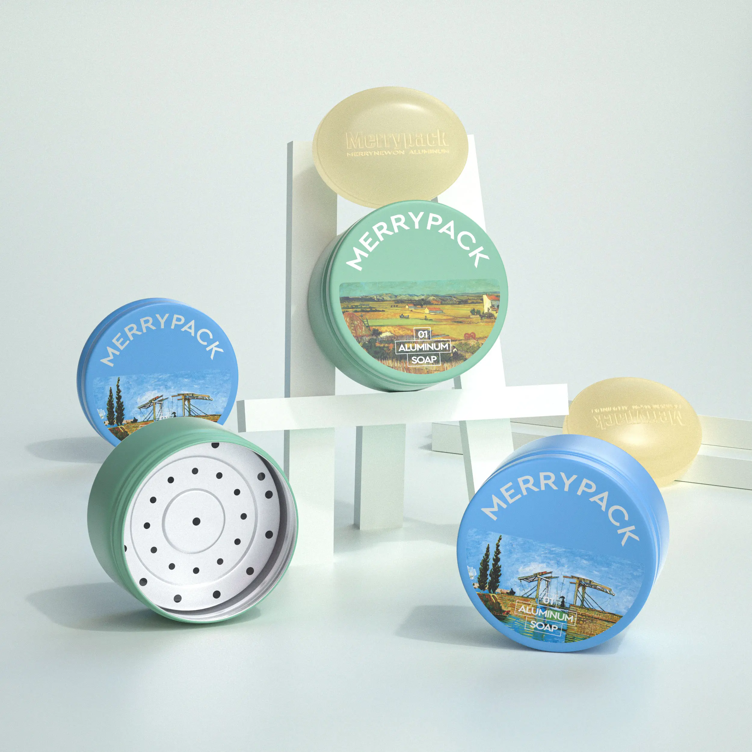 Customized Aluminum Soap Container - Wholesale Square Box