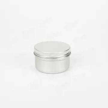 50ml Packaging Tin Can Boxes for Cream Round Metallic Container Jar