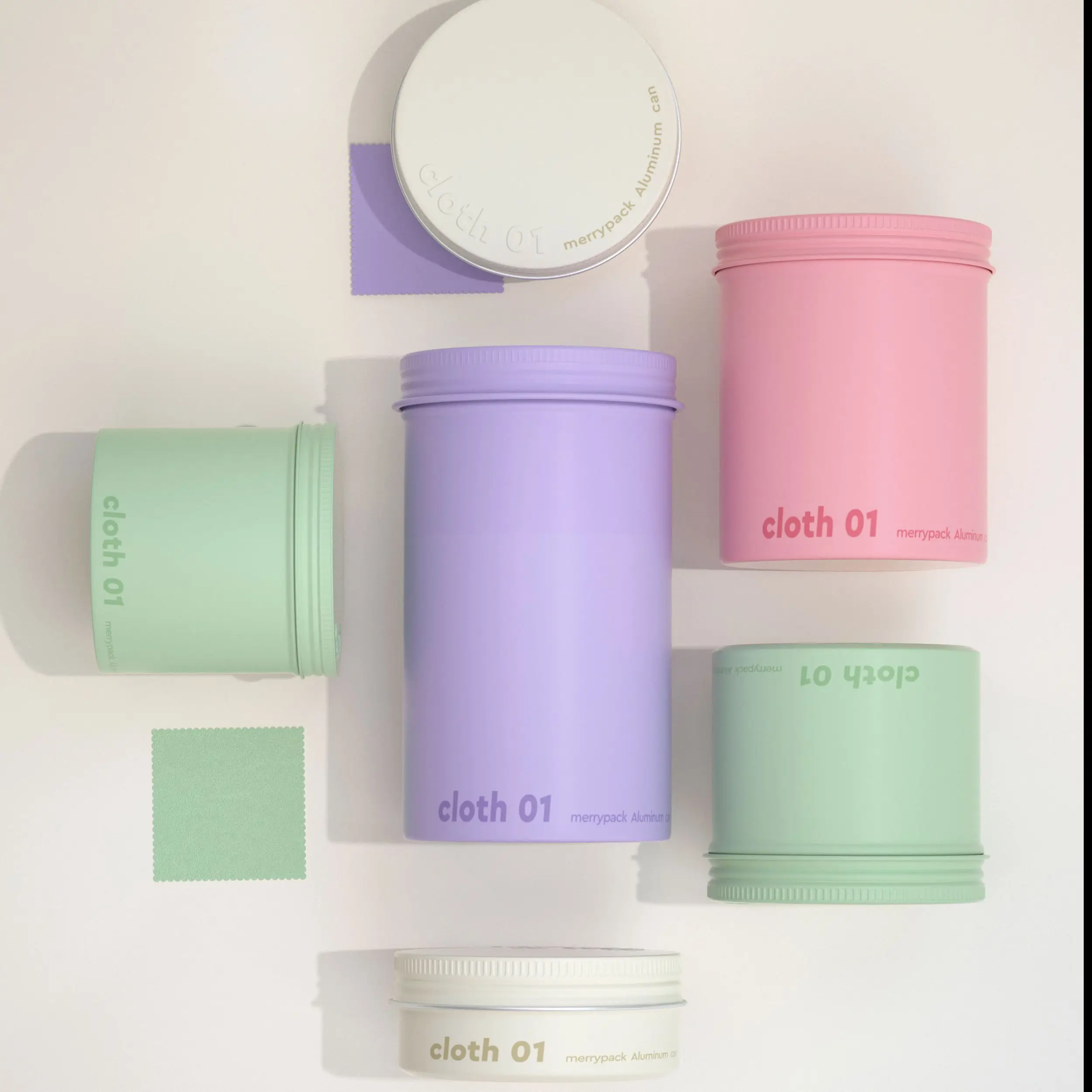 Custom Design Aluminum Tin Container for Towel Sock Fabric.webp
