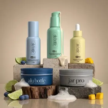 Eco Luxury Aluminum Clean Beauty Bundle: Bottle & Jar