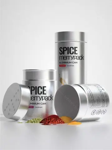 Empty Seasoning Powders Tin Containers
