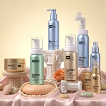 Gift Ready Aluminum Cosmetic Set | Lotion Bottle & Cream Jar with Custom Gift Box