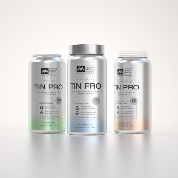 Aluminum Bottle for Supplement Powder - Durable & Stylish