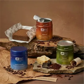 Sustainable Tinplate Coffee Tins - 100g Airtight Metal Packaging