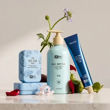 Refillable Aluminum Bottle & Jar Collection Square Soap Box | Premium Wash & Skincare Containers