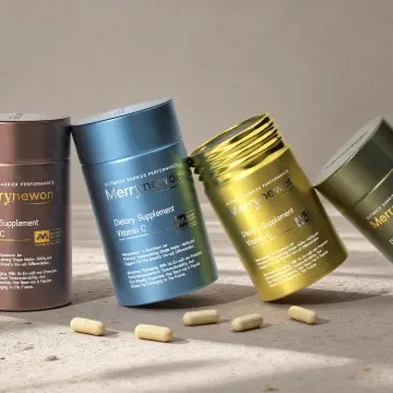 Aluminum Jars with Caps for Health Supplement Packaging-1