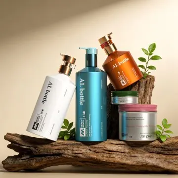 Luxury Aluminum Skincare Bottle & Jar Packaging Set