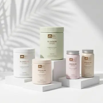 Aluminum Supplement Packaging Set: 930g Large Can + 200g Bottle | Logo Customization, OEM Accepted